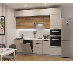 Кухонный гарнитур арт. 4 Пикрит Рустик натур 2800 мм